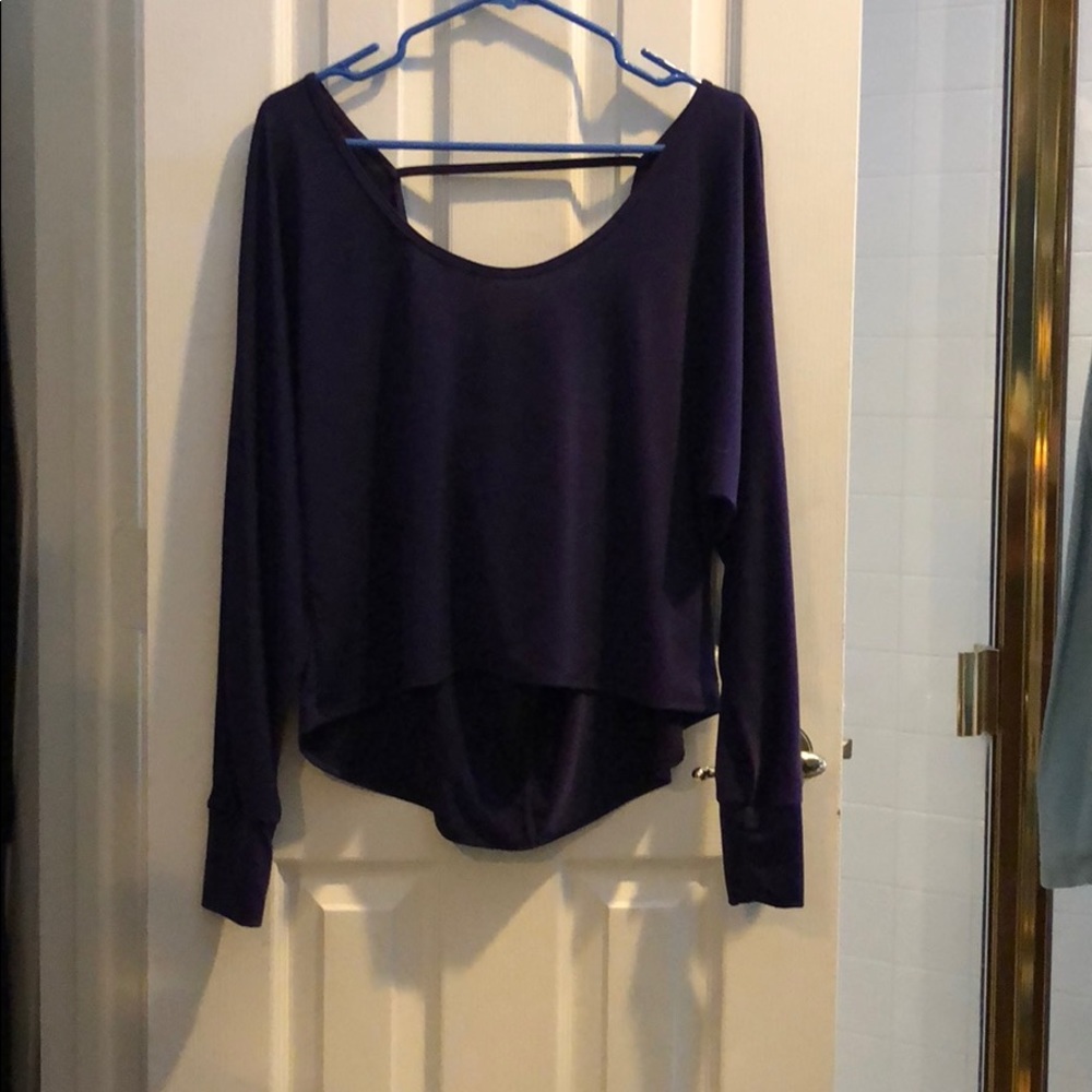 Yoga top purple